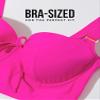 Plus-Size Full-Busted Supportive Underwire Swimsuit Bikini Top view 4