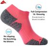 CWVLC Unisex Cushioned Compression Athletic Ankle Socks Multipack, 3-pairs Watermelon, M (7.5-10 W US/ 6-8.5 M US) view 3