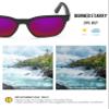 BLAZERBUCK Polycarbonate Polarized Replacement Lenses for Oakley Garage Rock OO9175 - Burned Starry AR Coated view 3