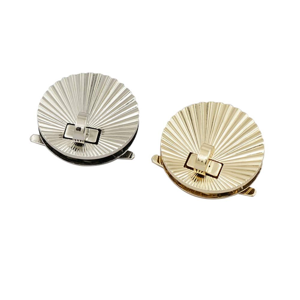 4 Pack Shell Shape Purse Twist Turn Lock Handbags Hardware Accessory Turn Lock Clasp