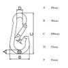 AnEssOil Spring Snap Hook Carabiner 304 Stainless Steel Clip Light Durable Bearing Capacity 400kg Solid Design view 3