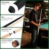 JX Pool Cues New 58 Inch Billiard Cue Sticks 13mm Glue-on Tips Hardwood Wooden Cues Set of 2 view 3