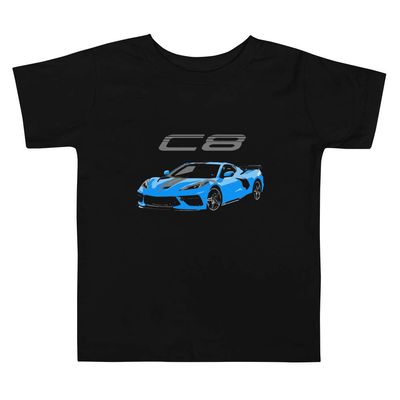 JG Infinite 2020 C8 'Vette Toddler Short Sleeve Tee Black