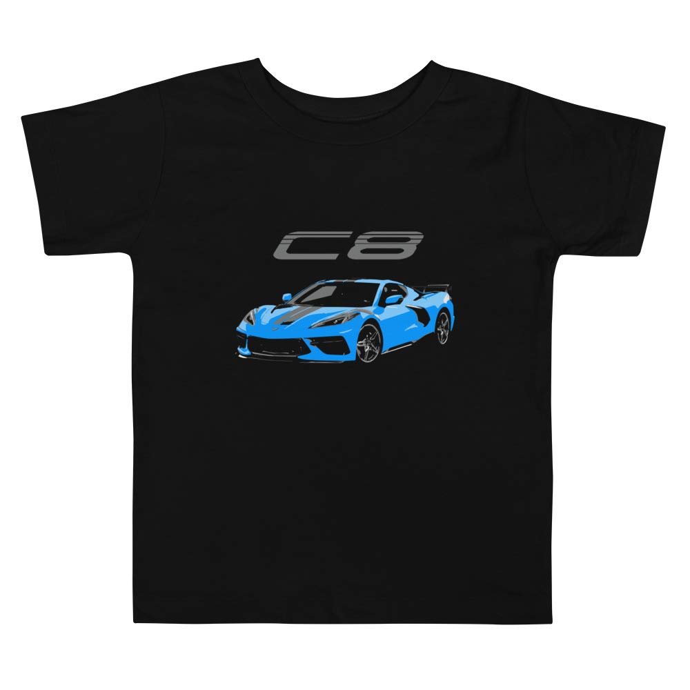 JG Infinite 2020 C8 'Vette Toddler Short Sleeve Tee Black