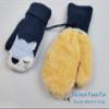 Baby Toddler Cute Fox Winter Warm Knitted Magic Mittens On String Kids Insulated Snow Cold Weather Gloves with Fleece Lining for Baby Girls Boys 0-3 Years Gift view 3