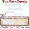 2 Braaap 9" and 2 Braaap 5" Vinyl Decals Set Sound of Cold Power Snowmobiles Snow Sled Snowmobile Trailer Sledding Decal Stickers (4 Decal Set) view 2