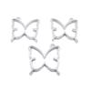 10 Pieces Antique Silver Plated Jewelry Charms GY04373 Butterfly Cabochon Frame view 1