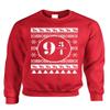 ALLNTRENDS Adult Sweatshirt Nine and Three Quarters Platform Ugly Christmas Top (S, Red) view 1