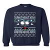 ALLNTRENDS Adult Sweatshirt I Turned Myself Into A Christmas Sweater Funny Xmas (XL, Navy Blue) view 1