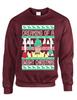 ALLNTRENDS Adult Sweatshirt Dreaming of A Dwight Christmas Funny Ugly Xmas (2XL, Maroon)
