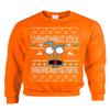 ALLNTRENDS Adult Sweatshirt I Turned Myself Into A Christmas Sweater Funny Xmas (XL, Orange) view 1