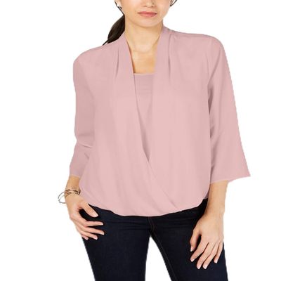 Charter Club Petites Size PM Pink Blouse Top