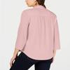 Charter Club Petites Size PM Pink Blouse Top view 2