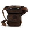 Canvas Waist Pack Drop Leg Bag for Men Tactical Hiking Travel Outdoor Climbing Motorcycle Bike Rider Cycling Fanny Pouch view 1