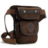Canvas Waist Pack Drop Leg Bag for Men Tactical Hiking Travel Outdoor Climbing Motorcycle Bike Rider Cycling Fanny Pouch view 2