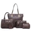 2E-youth Designer Purses And Handbags For Women Satchel Shoulder Bag Tote Bag For Work Clutch Purses (5pcs brown) view 1
