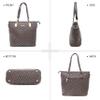 2E-youth Designer Purses And Handbags For Women Satchel Shoulder Bag Tote Bag For Work Clutch Purses (5pcs brown) view 3
