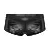 Aislor Women's Shiny Metallic Booty Shorts Hot Pants Modern Jazz Pole Dance Shorts Bottoms Black X-Large view 4