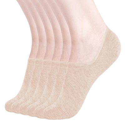 DIBAOLONG Womens No Show Socks Non Slip Flat Boat Line Low Cut Socks 6 Pairs