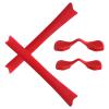 Alphax Red Replacement Nosepieces & Earsocks Rubber Kits for Oakley Radar Path/Radar Path Asian Fit view 1