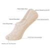 DIBAOLONG Womens No Show Socks Non Slip Flat Boat Line Low Cut Socks 6 Pairs view 3