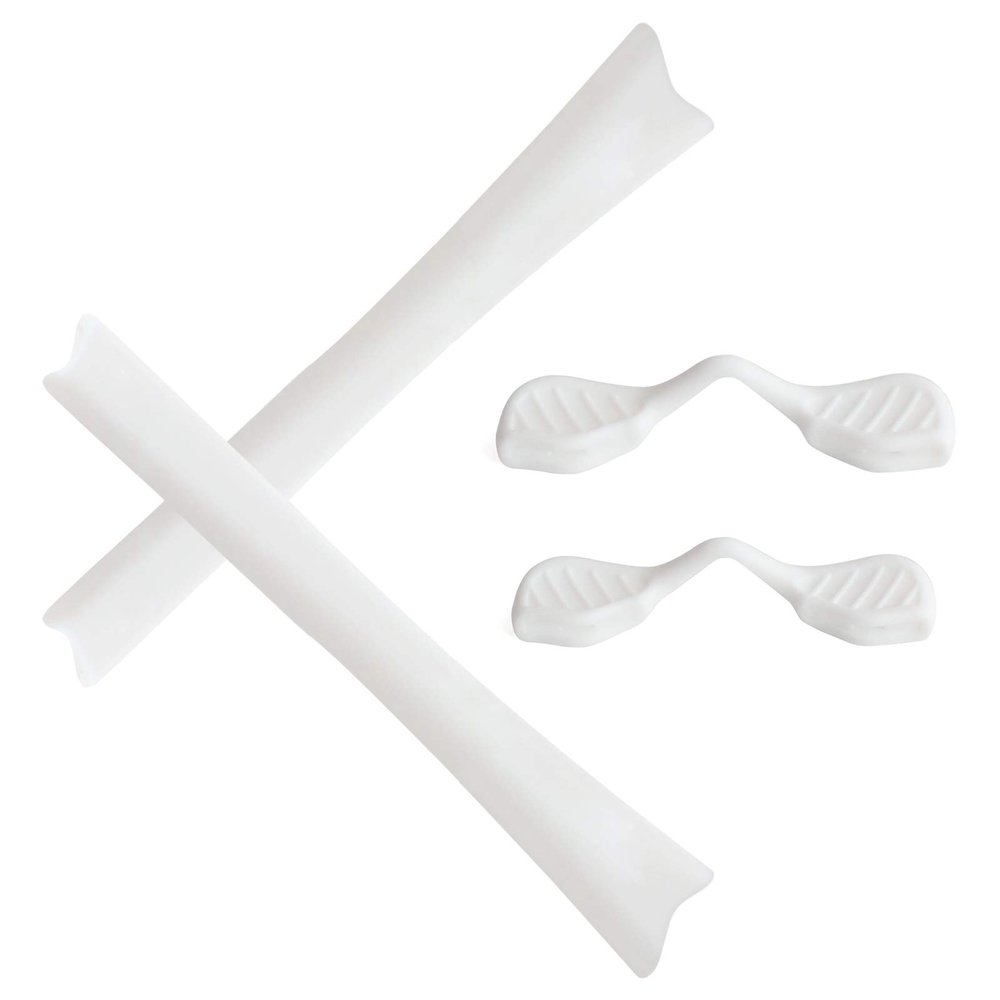 Alphax White Replacement Nosepieces & Earsocks Rubber Kits for Oakley Radar Path/Radar Path Asian Fit