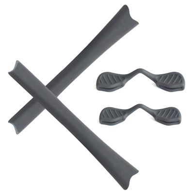 Alphax Grey Replacement Nosepieces & Earsocks Rubber Kits for Oakley Radar Path/Radar Path Asian Fit