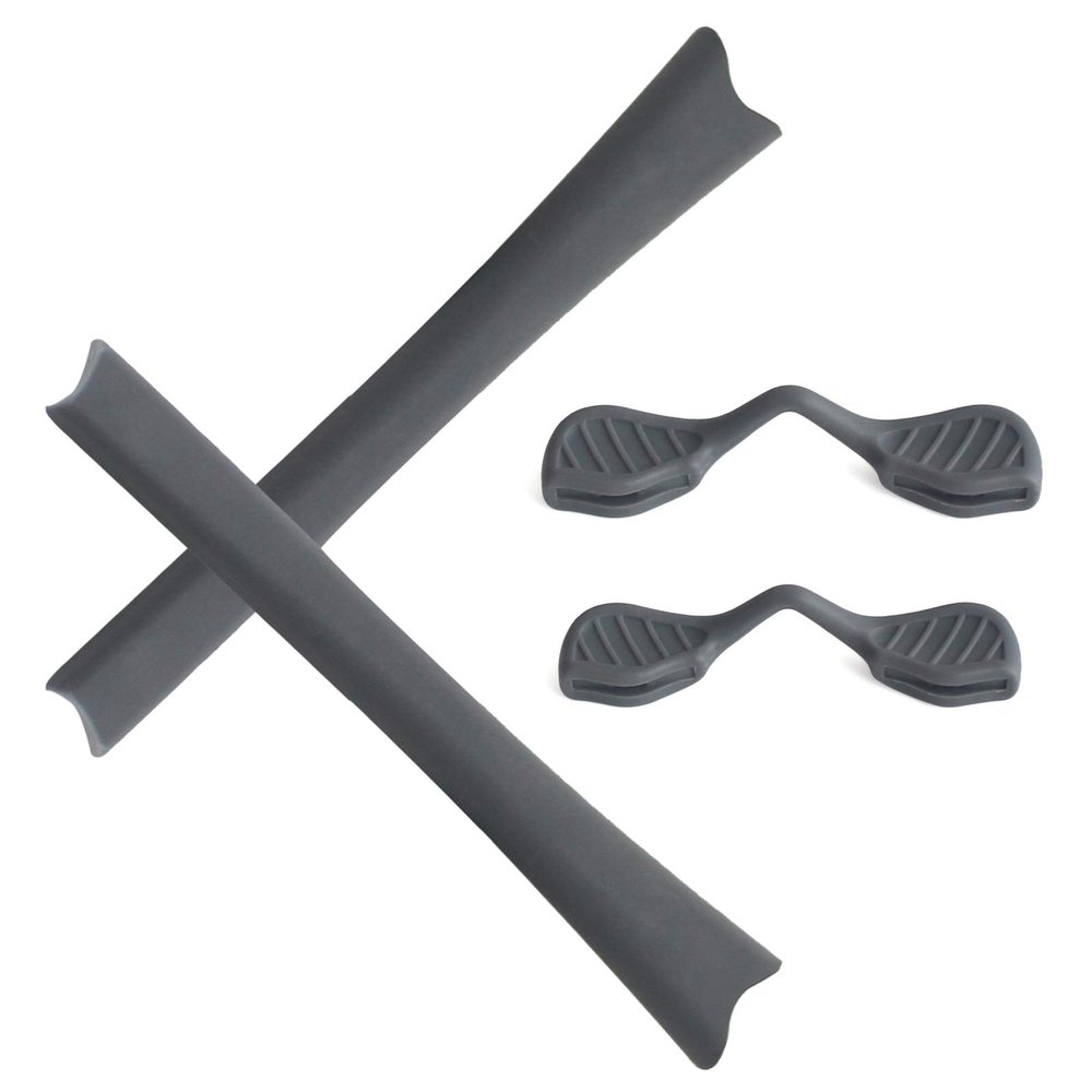Alphax Grey Replacement Nosepieces & Earsocks Rubber Kits for Oakley Radar Path/Radar Path Asian Fit
