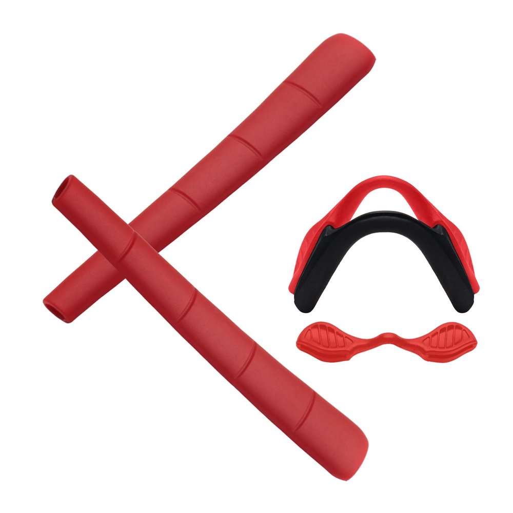 Alphax Red Replacement Nosepieces & Earsocks Rubber Kits for Oakley Si M Frame 2.0