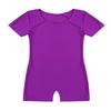 TiaoBug Gymnastics Leotards for Girls Kids Dance Ballet Unitard Classic Short Sleeves Biketard Dancewear Activewear Purple 4 Years view 3