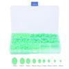 VBESTLIFE 900 PCs Fishing Beads Assorted, Soft Plastic Multi Model Luminous Fishing Beads Oval Round Shaped Eggs for Stream Pool Lake River view 2