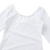 Aislor Kids Girls Cotton Stretchy Longsleeve Ballet Dance Leotard Gymnastics Fitness Workout Activewear White 12 Years view 3