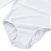 Aislor Kids Girls Cotton Stretchy Longsleeve Ballet Dance Leotard Gymnastics Fitness Workout Activewear White 12 Years view 4