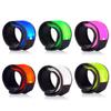 LOBKIN 6 Pack Safety Bracelets, LED Slap Armband Kids Walking at Night Safe LED Light Wrist Light Reflective Belt, Magic Band Running Lights for Runners (A)