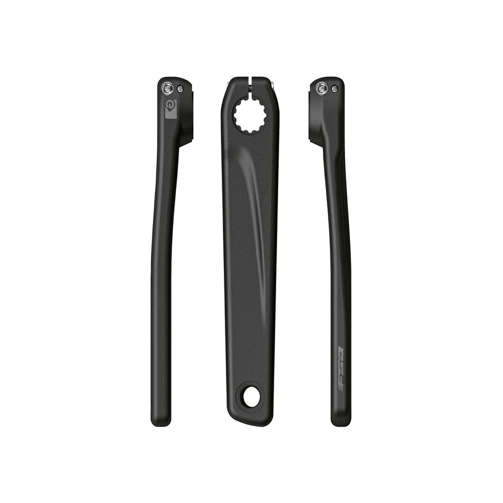 FSA Full Speed Ahead CK-603 E-Bike Bafang Bicycle Crank Arm Set Bafang M800 - SB Black with Grey Logo - 172.5 mm