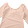 Aislor Kids Girls Cotton Stretchy Longsleeve Ballet Dance Leotard Gymnastics Fitness Workout Activewear Apricot 12 Years view 3