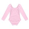 Aislor Kids Girls Cotton Stretchy Longsleeve Ballet Dance Leotard Gymnastics Fitness Workout Activewear Pink 10 Years view 2