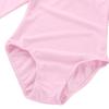 Aislor Kids Girls Cotton Stretchy Longsleeve Ballet Dance Leotard Gymnastics Fitness Workout Activewear Pink 10 Years view 4