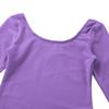 Aislor Kids Girls Cotton Stretchy Longsleeve Ballet Dance Leotard Gymnastics Fitness Workout Activewear Lavender 10 Years view 3