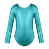Aislor Kids Girls Glitter Gymnastics Leotard Ballerina Ballet Dance Stage Performance Dancewear Lake&Blue 3-4T view 2