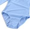 Aislor Kids Girls Cotton Stretchy Longsleeve Ballet Dance Leotard Gymnastics Fitness Workout Activewear Blue 10 Years view 4