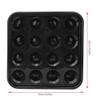 Alomejor Pool Ball Organizer Tray, 16-Ball Capacity, Easy-Carry Design, Black Plastic Tray with Handle for Home, Bar, or Travel Use view 4