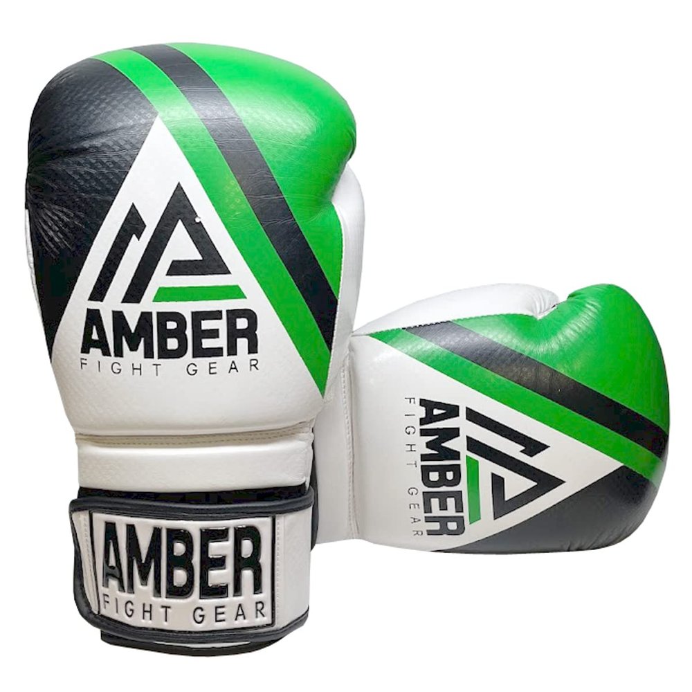Fury Boxing Gloves - Kickboxing, Muay Thai Training Gloves, Sparring Punching Bag Mitts, Durable PU, Shock-Absorbing Foam Core, Non-Slip Wrist Support, Multi-Sport Glove, 14oz, Green/Black