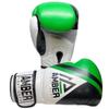 Fury Boxing Gloves - Kickboxing, Muay Thai Training Gloves, Sparring Punching Bag Mitts, Durable PU, Shock-Absorbing Foam Core, Non-Slip Wrist Support, Multi-Sport Glove, 14oz, Green/Black view 3