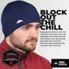 Tough Headwear Thermal Skull Cap - Moisture-Wicking Running Beanie - Wind-Blocking Cycling Cap - 4-Way Stretch Beanie for Men - Navy Blue view 2