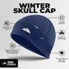 Tough Headwear Thermal Skull Cap - Moisture-Wicking Running Beanie - Wind-Blocking Cycling Cap - 4-Way Stretch Beanie for Men - Navy Blue view 3