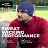 Tough Headwear Thermal Skull Cap - Moisture-Wicking Running Beanie - Wind-Blocking Cycling Cap - 4-Way Stretch Beanie for Men - Navy Blue view 4