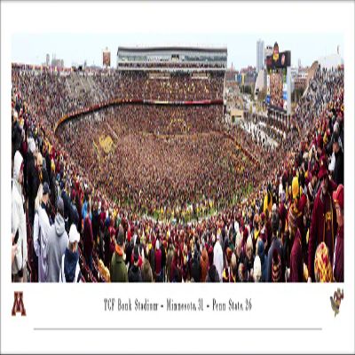 Minnesota Gophers vs Penn State Football, Storming the Field - Unframed 40 x 13.5 Poster by Blakeway Panoramas
