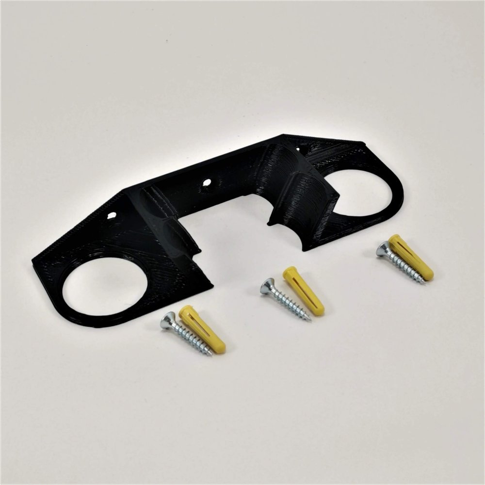 Squash Racket & Ball Holder Wall Mount Wall Bracket Black