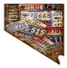 Nevada License Plates Vintage Wall Decor Sign 14x22 inches Metal view 1